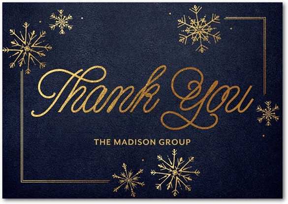 58 Customize Holiday Thank You Card Template Free With Stunning Design for Holiday Thank You Card Template Free