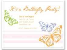 58 Customize Invitation Card Template Butterfly Photo with Invitation Card Template Butterfly