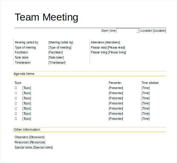 58 Customize Our Free Meeting Agenda Template Pages Download by Meeting Agenda Template Pages