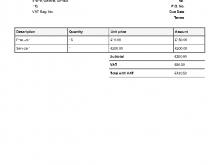 58 Customize Our Free Vat Invoice Template Ireland Templates for Vat Invoice Template Ireland