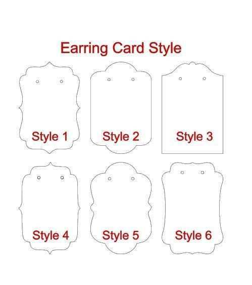 58 Free Earring Card Template Free Download With Stunning Design By Earring Card Template Free Download Cards Design Templates