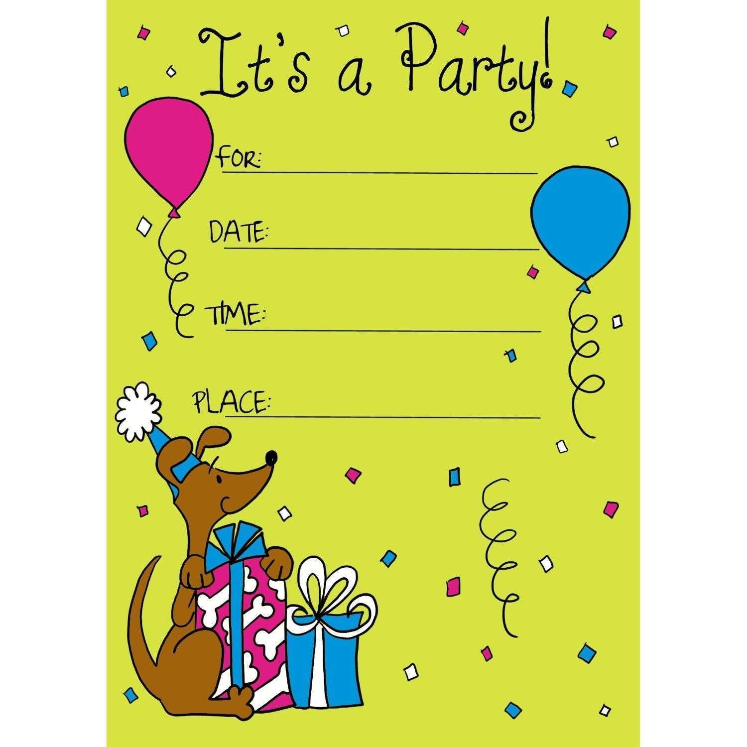 58 Free Printable Birthday Invitation Card Template For Boy Layouts for Birthday Invitation Card Template For Boy