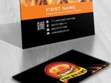 Name Card Template Restaurant