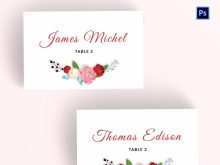 58 Free Printable Wedding Name Place Card Templates in Word by Wedding Name Place Card Templates