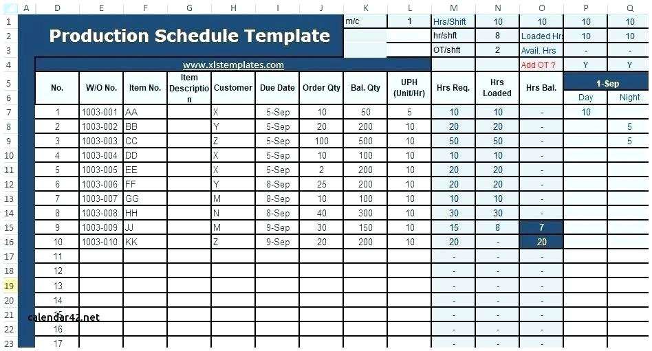 58 How To Create Construction Production Schedule Template In Word By 