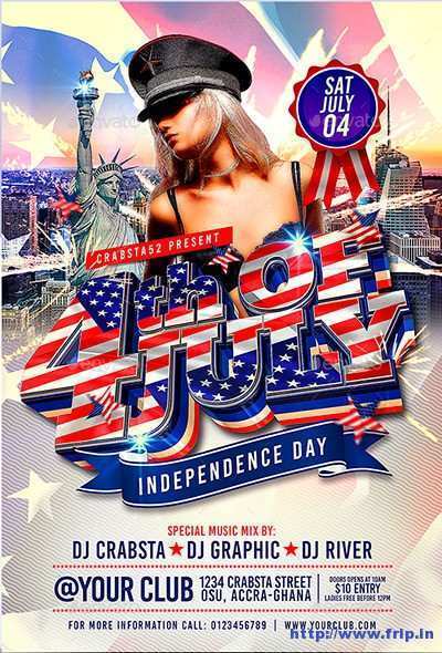 58 Online 4Th Of July Party Flyer Templates For Free with 4Th Of July Party Flyer Templates