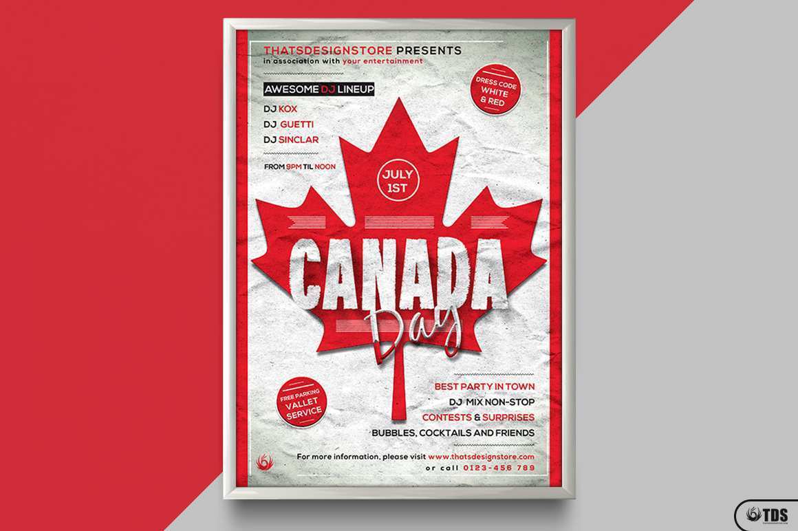 58 Online Canada Day Flyer Template Now for Canada Day Flyer Template