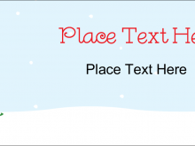 Holiday Tent Card Template