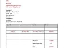 58 Report Standard Contractor Invoice Template Now by Standard Contractor Invoice Template