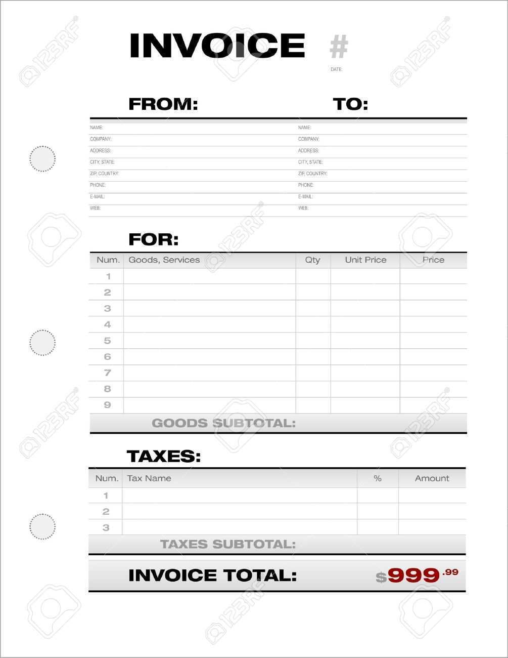 58 Standard Business Tax Invoice Template in Word by Business Tax Invoice Template