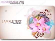 58 Standard Floral Business Card Template Free Download For Free with Floral Business Card Template Free Download