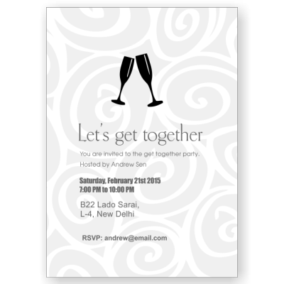 58 Standard Invitation Card Template For Get Together With Stunning Design by Invitation Card Template For Get Together