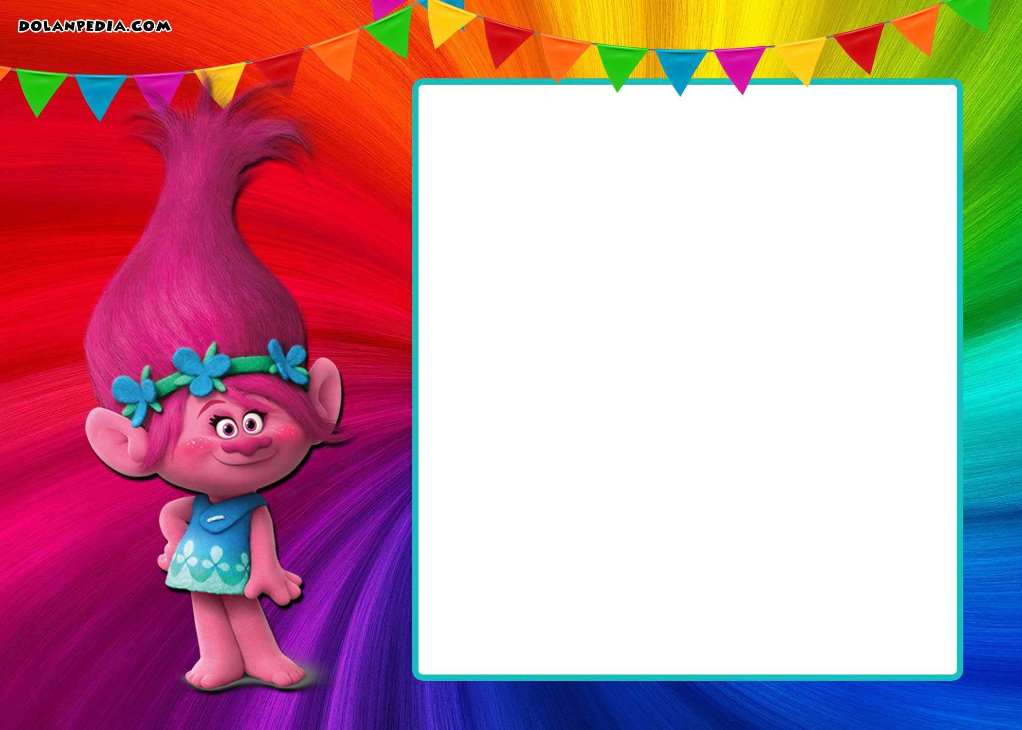 58 Standard Trolls Birthday Card Template PSD File by Trolls Birthday ...