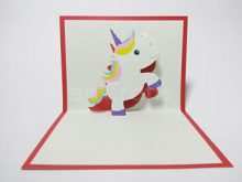 58 Standard Unicorn Pop Up Card Template With Stunning Design with Unicorn Pop Up Card Template