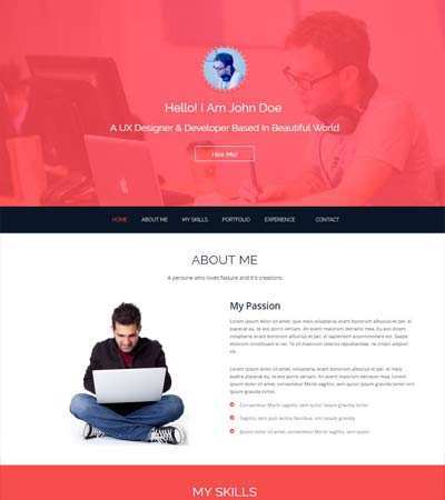 58 The Best Bootstrap Vcard Template Free in Photoshop with Bootstrap Vcard Template Free
