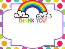 58 The Best Rainbow Thank You Card Template Maker for Rainbow Thank You Card Template