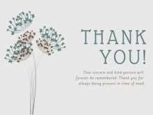 Thank You Card Template Sympathy