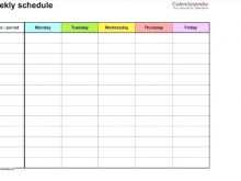 Visual Schedule Template Autism