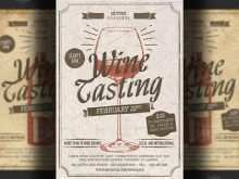 58 The Best Wine Tasting Event Flyer Template Free Formating with Wine Tasting Event Flyer Template Free