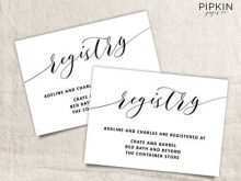 58 Visiting Free Printable Wedding Registry Card Template for Ms Word for Free Printable Wedding Registry Card Template