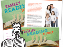 Family Reading Night Flyer Template