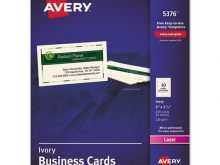 Avery Business Card Template 05376