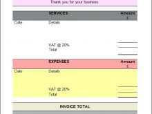 Blank Catering Invoice Template