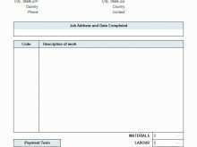 Blank Electrical Invoice Template