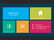 Business Card Template Html