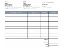 59 Blank Paint Contractor Invoice Template Formating with Paint Contractor Invoice Template