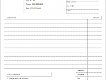 Blank Invoice Template Online