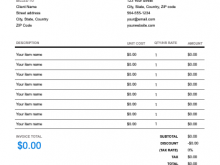 59 Create Landscape Invoice Template Free in Word with Landscape Invoice Template Free