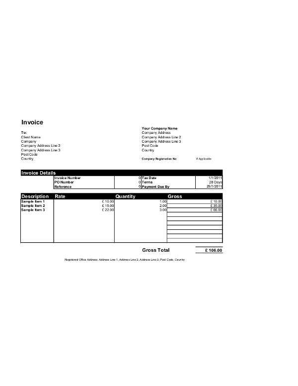 59 Create Microsoft Excel Invoice Template Formating with Microsoft Excel Invoice Template