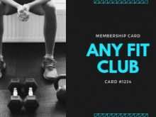 59 Creating Gym Id Card Template For Free by Gym Id Card Template