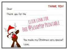 59 Creative Free Printable Christmas Thank You Card Templates For Free with Free Printable Christmas Thank You Card Templates