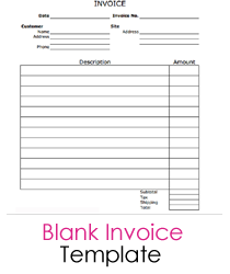 59 Creative Simple Blank Invoice Template Download with Simple Blank Invoice Template