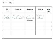 59 Creative Travel Itinerary Template Online in Word with Travel Itinerary Template Online