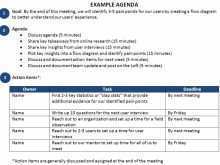 59 Customize 1 Hour Meeting Agenda Template Now by 1 Hour Meeting Agenda Template