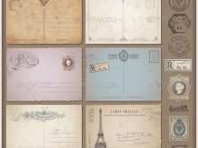 59 Customize Vintage Postcard Template Illustrator Now for Vintage Postcard Template Illustrator