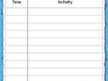 59 Format Class Schedule Template Elementary School for Ms Word with Class Schedule Template Elementary School