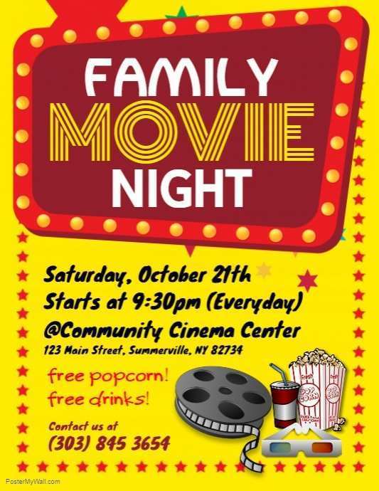 59 Format Family Movie Night Flyer Template Download by Family Movie ...
