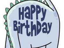 59 Free Birthday Card Template Dinosaur For Free by Birthday Card Template Dinosaur