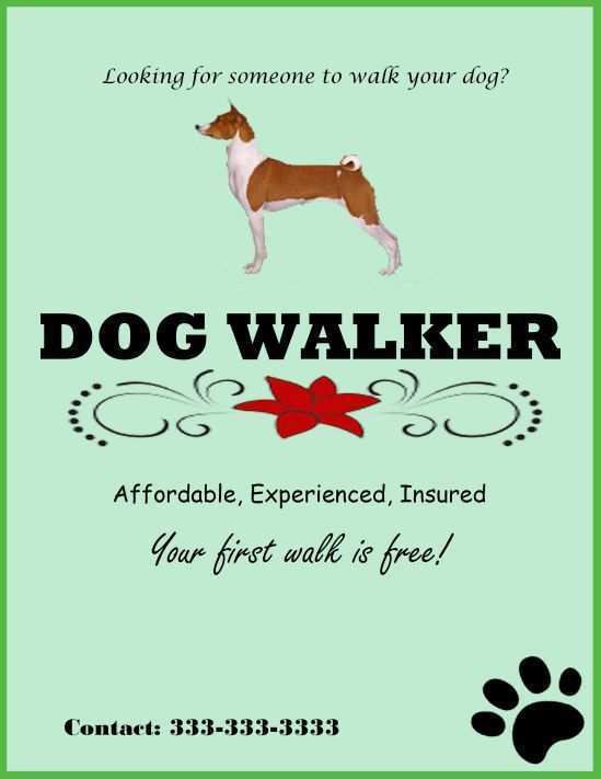 59 Free Printable Dog Walking Flyers Templates Formating By Dog Walking Flyers Templates Cards Design Templates