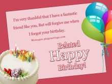 59 How To Create Belated Birthday Card Template PSD File for Belated Birthday Card Template