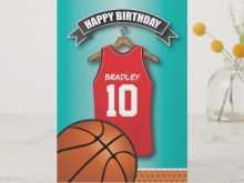 59 How To Create Birthday Card Template Basketball PSD File by Birthday Card Template Basketball