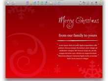 Christmas Card Template Apple