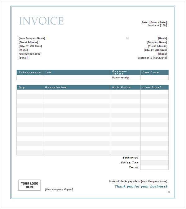 59 Printable Blank Invoice Template For Services Photo by Blank Invoice Template For Services