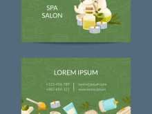 59 Printable Business Card Template Spa in Word for Business Card Template Spa
