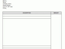 59 Printable Create Blank Invoice Template for Ms Word by Create Blank Invoice Template
