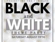 59 Report Black And White Party Flyer Template PSD File with Black And White Party Flyer Template